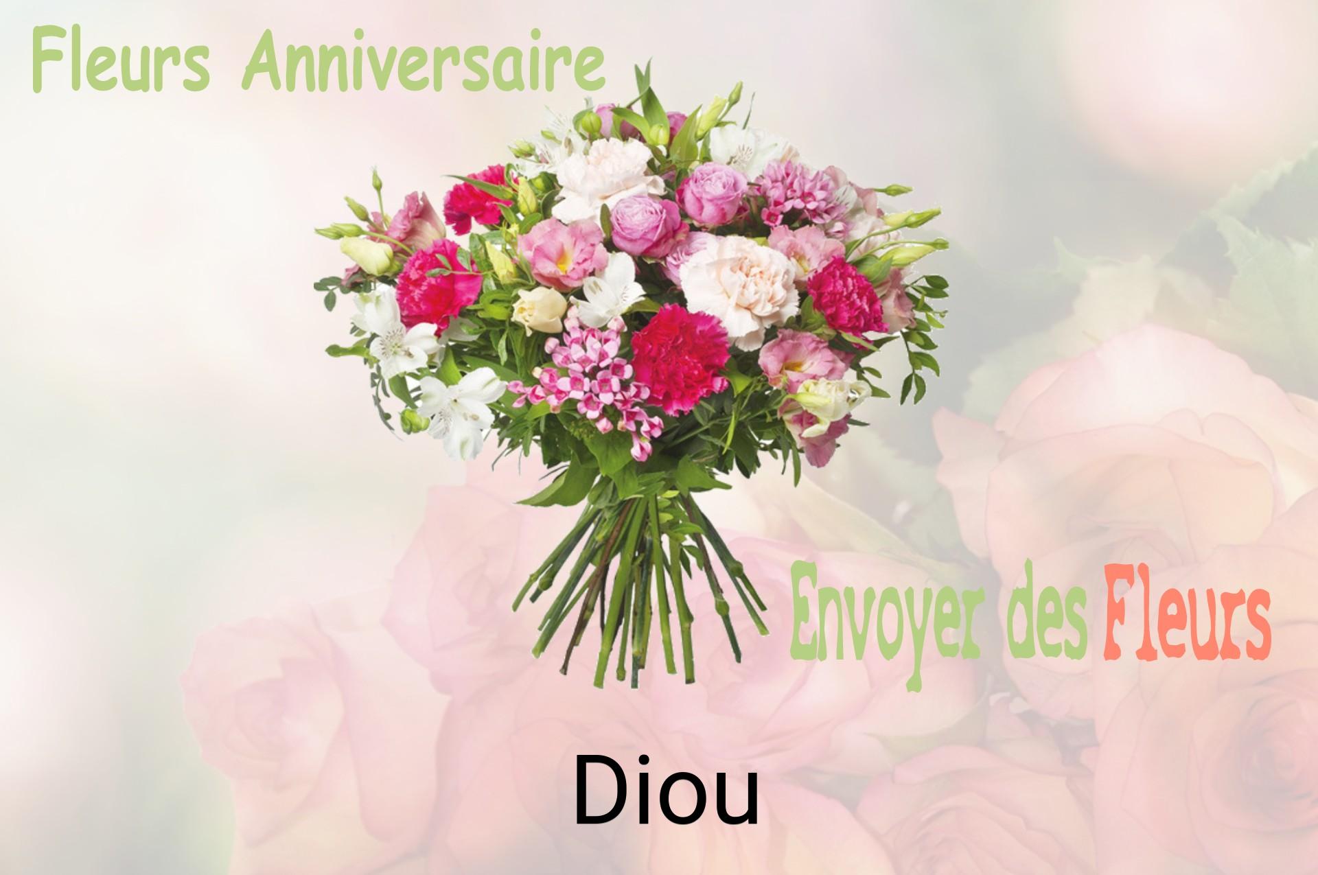 Bouquet de fleurs d’anniversaire livré à Diou